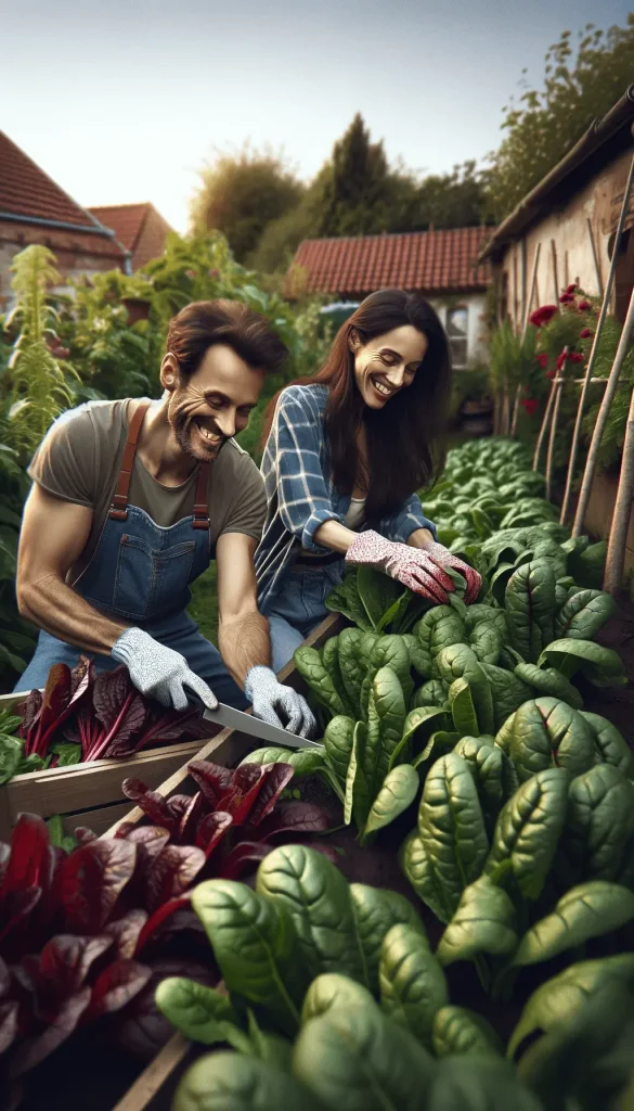 Harvest of Leafy Vegetables